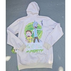New Members Only Rick & Morty Adult Swim Sweatshirt Hoodie Poly Men’s Size MED